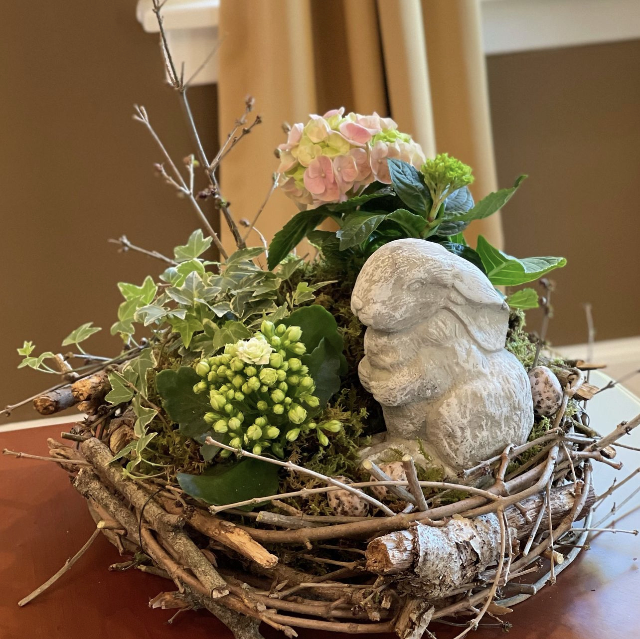 Easter Garden Woodland Centerpiece