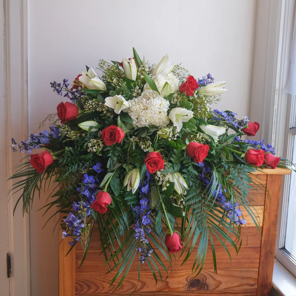 Patriotic Casket Spray