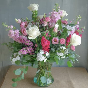 Deal of the Day- Soft & Feminine Garden Style Floral Arrangement