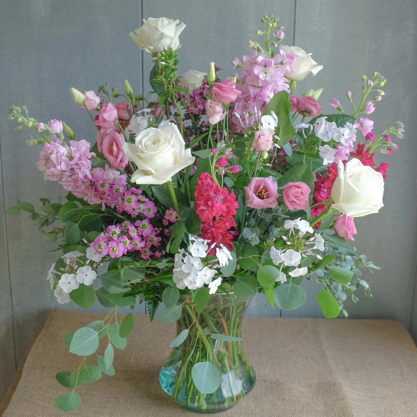 Deal of the Day- Soft & Feminine Garden Style Floral Arrangement