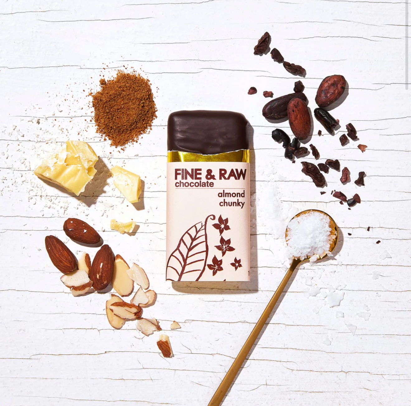 Almond Chunky Fine & Raw Chocolate