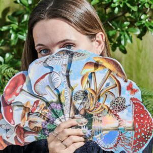 Eeboo Paper Fans Mushroom