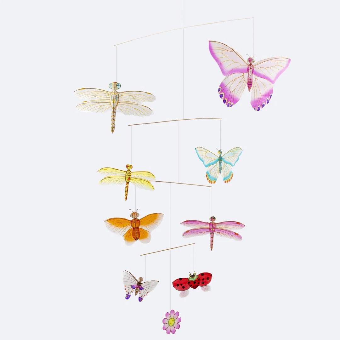 BAMBOO SILK MOBILE- INSECTS