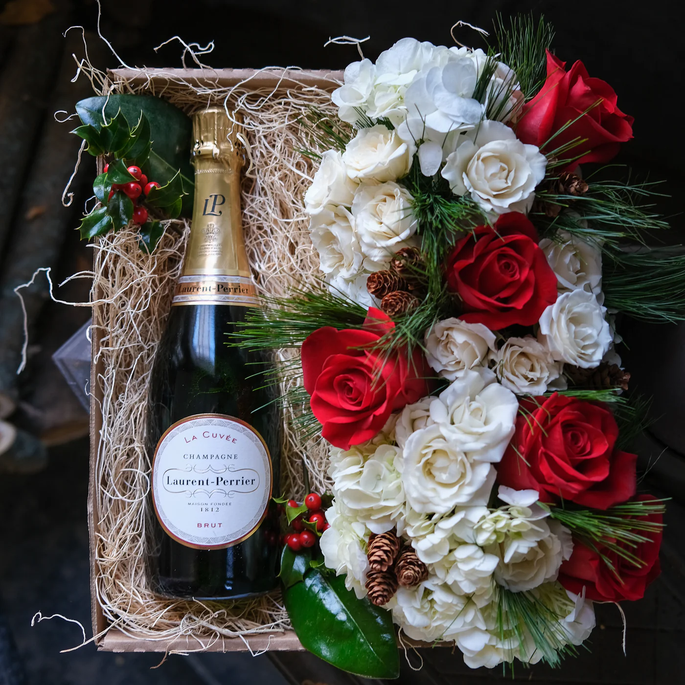 Holiday Champagne Gift Crate