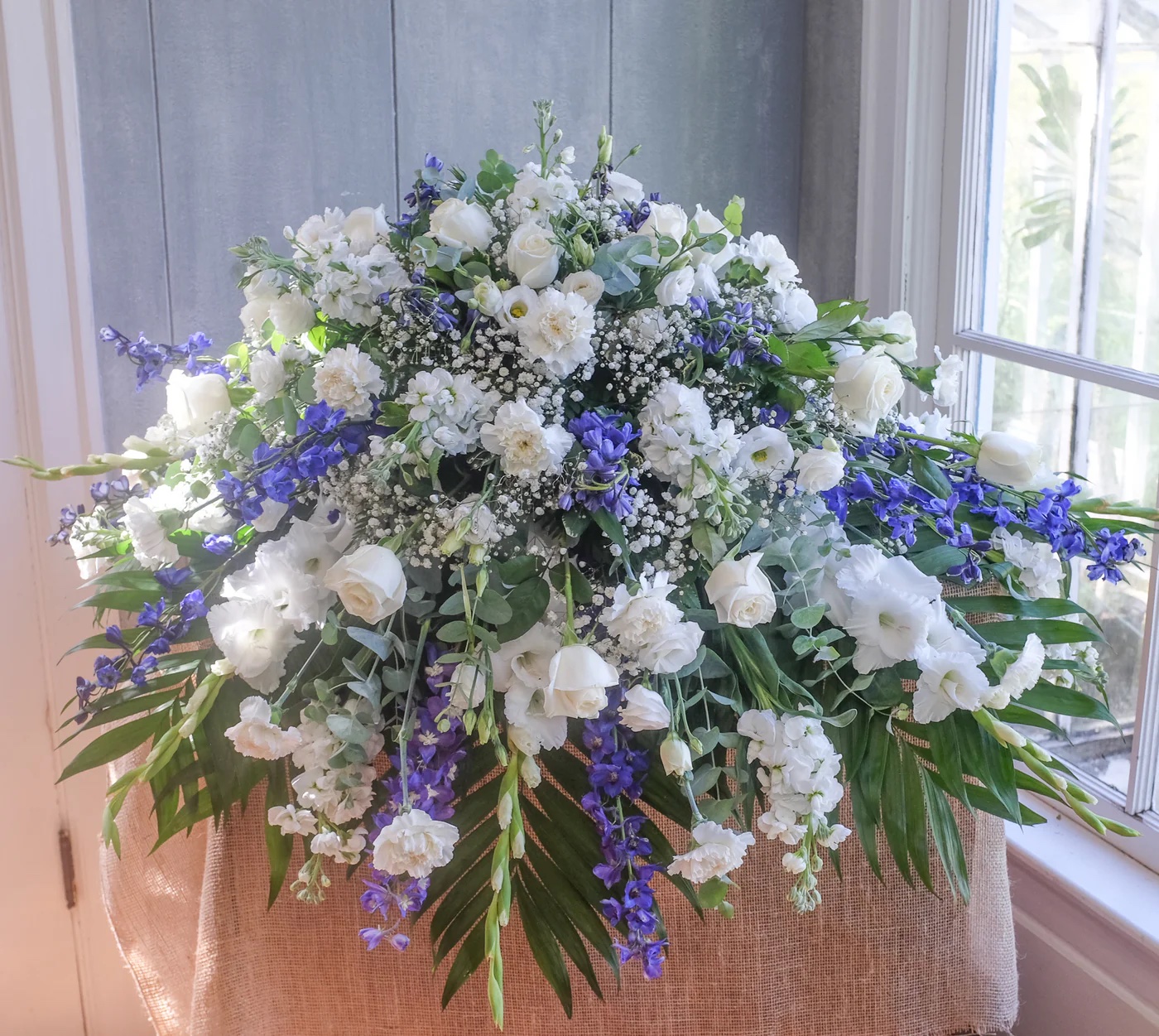 Sea Foam Casket Spray