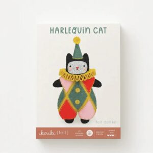 Harlequin Cat Felt Doll Kit